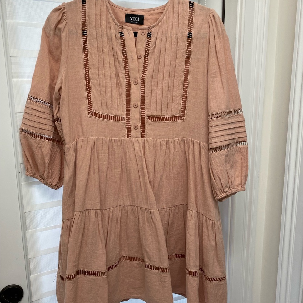 VICI Peach Tunic Dress